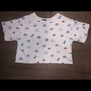 Champion shorts sleeve crop top. Teens/Juniors